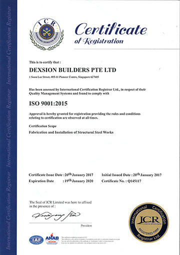 ISO 9001 Certificate